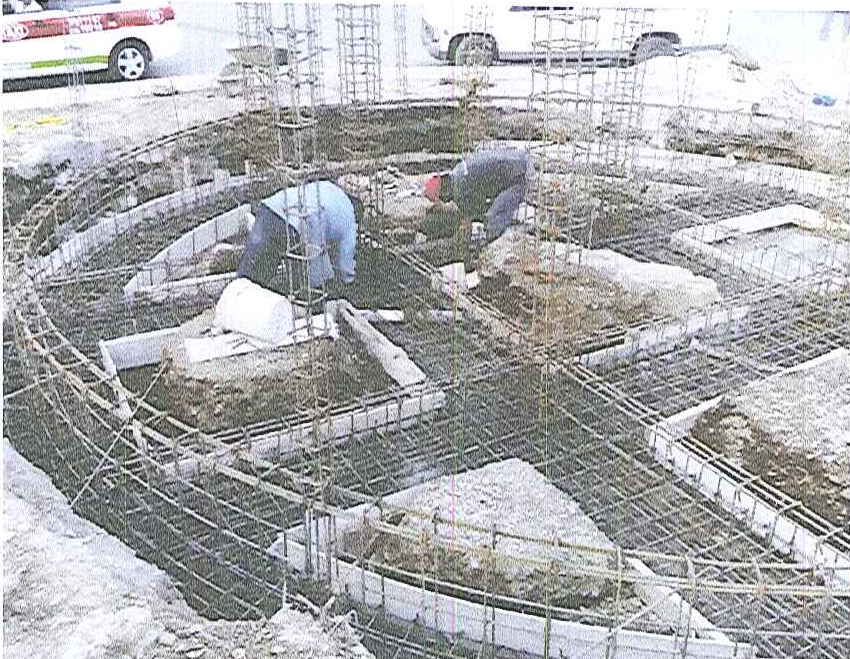 ACERO DE REFUERZO EN CIMENTACION DEL NO. 5